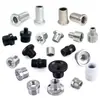Atacado do fabricante conector de face única para luminárias, acessórios de ferragens para abajures, conectores de tubo de ferro roscados, tampões de tubo de conexão para fixação
