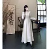 Ropa para Mujer Tallas Grandes Nuevo Estilo Chino Cheongsam Mejorado Vestido Otoño Nuevo Estilo Estilo Francés Chino Formal Falda Larga