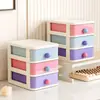 Caja de almacenamiento tipo cajón de escritorio en estilo romántico parisino, organizador de papelería para escritorio de estudiante, gran capacidad, apilable