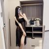 Lingerie Sexy para Mulheres, Saia Longa Suspensa Sexy Pura Luxúria, Pijama Transparente, Camisola, Roupa de Renda, Linda Transparência Paixão