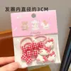 Dibujos Animados Rosa Lindo Gato Kt Accesorios para el Cabello Bebé Banda Elástica Pequeña Alta Elasticidad No Lastima el Cabello Niñas Lazo para el Cabello Diadema Tocado