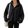 Moda transfronteriza europea y americana para mujer 2026, chaqueta de forro polar con cuello alto y cremallera con bolsillos, más vendida en Amazon