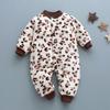 Pijama Entero de Franela para Bebé Saco de Dormir para Bebé Lindo Estilo Occidental Niños y Niñas Principios de Primavera Finales de Otoño Ropa de Casa con Forro Polar