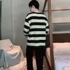 Pijama para Hombre Primavera y Otoño Manga Larga 2025 Nuevo Casual Deportivo Talla Grande Holgado Se Puede Usar Afuera Verano Ropa de Casa