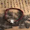 Formatura em terra Corda de Mão Lótus Livro Chapeuzinho Vermelho Mesma Corda Vermelha Trançada Pulseira de Casal Namorada Namorado Presente Pulseira