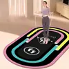 Manta de saltar con cuerda de absorción de impactos silenciosa para el hogar, alfombrilla de yoga de terciopelo de cristal para interiores, alfombrilla antideslizante para reducción de ruido en deportes y fitness, primera generación de pelo