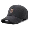Gorra de Invierno para Hombre, Papá, Abuelo, Forrada de Polar, Engrosada, Deportiva Casual para Exteriores, Protección para las Orejas, Cálida Gorra de Béisbol con Visera