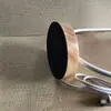 Lámpara de Mesa de Piso Junta Adhesiva Negra Base de Terciopelo Almohadilla Protectora Redonda Adhesivo Trasero Base de Tela Flocada Almohadilla Antideslizante
