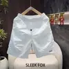 Moda Verano Nuevo Delgado Transpirable Modernos Hombres Casual Simples Versátiles Deportes Color Sólido Pantalones Cortos