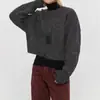 Suéter de malha fashion transfronteiriço para mulheres, novo outono e inverno versátil cor sólida gola redonda pronto para envio suéter personalizado roupas da moda femininas