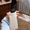 Bolsa de Armazenamento de Óculos com Fechamento Automático, Estojo Portátil de Couro para Óculos de Sol, Argola de Suspensão Anti-pressão de Alta Qualidade, Estojo de Óculos Elegante