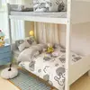 2026 Nuevo Modelo Cama de Estudiante Algodón Puro Estampada Litera para Dormitorio de Estudiantes Juego de Tres o Cuatro Piezas