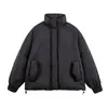 Yidao Vintage 2025 Invierno Nuevo Color Sólido 90 Chaqueta de Plumón de Pato Blanco Pareja Suelta Abrigo Puffer Cálido