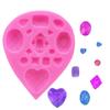 Molde de Silicone Diamante Gema de Amor Fondant Molde de Decoração de Bolo de Chocolate Molde para Assar
