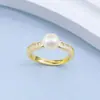 Anillo de Perla de Agua Dulce Natural para Mujer, Espiga de Trigo con Circonita Colorida, Moda de Alta Gama, Joyería Ajustable al por Mayor