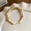 Pulseras Geométricas de Resina Europeas y Americanas Transfronterizas Difuminadas, Lujo Ligero, Gama Alta, Elegantes Pulseras, Modernas, Sencillas y Versátiles para Mujer