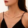 Europa y Estados Unidos joyería transfronteriza nuevo collar de margarita femenino ins marea temperamento cadena de cuello de pedrería joyería creativa de mariposa