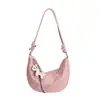 Bolso Cruzado Casual Simple Estilo Coreano 2026 Primavera Nuevo Gran Capacidad para Viajes Bolso Dumpling Piel Suave