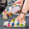 Moda plus size transfronteiriça outono e inverno Novos calçados casuais impermeáveis de EVA para atividades ao ar livre, sapatos preguiçosos, chinelos fechados masculinos da moda