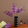 Orquídea Phalaenopsis artificial de tacto realista, adorno decorativo de alta gama, arreglo floral, adorno de Phalaenopsis, venta al por mayor de flores artificiales