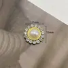 Liga com Cristais de Diamante e Pérolas Estilo Chanel Acessórios de Joia Elegantes Botão de Roupa Retro Material DIY para Bolsa Capa de Celular