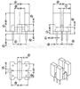 HX-005 Anel Magnético BASE Indutor de Modo Comum Transformador 3+3 pinos Esqueleto Material para Fonte de Alimentação