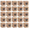 Caja de Dulces para Boda de Papel Kraft Transfronteriza Caja con Ventana Transparente de PVC en Forma de Corazón Caja de Dulces para Boda Caja de Regalo Caja de Regalo Personalizada para Boda