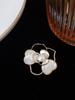 Broche de perla de camelia, diseño hueco, ropa de alta gama de lujo, traje elegante coreano, ramillete anti-luz