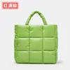 Liquidação: Bolsa Tote de Algodão com Enchimento de Penas Grande Capacidade Outono/Inverno Bolsa Nuvem Bolha Bolsa de Pelúcia Bolsa Transversal de Ombro Feminina