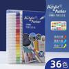 Popular Caja de PVC con Marcadores Acrílicos para Niños 80 Colores Plumas de Acuarela para Graffiti Pinceles Infantiles Apilables Venta al por Mayor