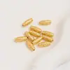Retenção Forte de Cor Padrão Ouro Areia Contas Separadas Contas Cilindricas Contas Tambor Contas Tubo Longo Pulseira DIY Pulseira Colar Acessórios de Joias