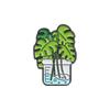 Broche de planta flor pequena fresco e adorável formato de distintivo de metal acessórios para bolsa pino de lapela de cintura medalha fivela de menina