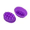 Molde de silicona para jabón de 9 cavidades molde ovalado para jabón de masaje DIY jabón hecho a mano 9 moldes uniformes para masaje molde de jabón hecho a mano