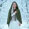 Capa Unisex con Capucha de Estilo Elegante, Corte Tridimensional para Ropa de Abrigo con Estilo, Disfraz Retro para Personajes de Cosplay de Halloween