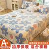 Nanjiren Coral Fleece Espesado Leche Fleece Cama Individual Conjunto de tres piezas Manta de vellón Individual Manta de doble cara Funda de cama Invierno