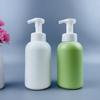 Garrafa de plástico branco HDPE 300ml frasco de gel de banho frasco com pump para loção 500ml frasco de shampoo