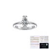 Anel Tonglin Novo Produto Transfronteiriço Prata Esterlina S925 Moissanita Corte Marquesa Anel Feminino Personalizado Tendência Anel de Pedido de Noivado