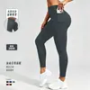 Novas Calças de Yoga Populares Transfronteiriças, Estilo Europeu e Americano, Cintura Alta, Sexy, Modeladoras, Cor Sólida, Calças Justas para Corrida e Esportes ao Ar Livre para Mulheres