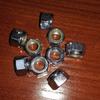 Los fabricantes de entidades producen y venden tuerca autofrenante de nailon con anillo de goma blanca M8-P1.25 * 13 lado opuesto * 8/6.5/6.5 Alto