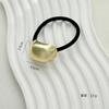 Estilo Retro Cool Oval Geométrico Metal Cuerda para el Cabello Lazo para el Cabello Banda Elástica de Goma Cuerda para el Cabello para Cola de Caballo Tocado Elegante Versátil