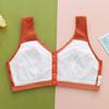Zhangyan Nuevo Encaje Encaje Sujetador para Mediana Edad Cómodo Sin Aros de Acero Ropa Interior para Mediana Edad Hebilla Frontal Chaleco de Madre