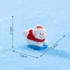 Paisagem Micro Criativa Cachecol Boneco de Neve Estatueta Decoração Fofa Cena de Neve Ornamento DIY Acessório de Pendurar Pequeno Ornamento