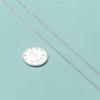 S925 Sterling Silver Plain Silver Calandrado Cross Chain Chain Acessórios DIY Handmade Beaded Rope Bracelet Colar Material Bag