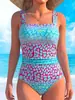 Traje de baño de una pieza transfronterizo para mujer, estilo europeo y americano, conservador y sexy, que cubre el abdomen, bikini de playa sin tirantes tipo triángulo, en stock para dropshipping