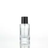 Botella de perfume de vidrio de 30 ml, botella vacía recargable de vidrio para perfume de alta gama, botella de spray cosmético transparente de fondo grueso de 15 ml