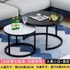 Mesa de Centro para Sala de Estar, Uso en Casa, Lujo Ligero, Sensación de Alta Gama, Apartamento Pequeño, Conjunto de Mesas Moderno, Mesa de Centro Creativa de Hierro Forjado, Mesa Auxiliar para Sofá