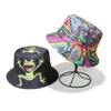 Sombreros de Sol de Primavera y Verano Europeos y Americanos de Amazon Temu Transfronterizos, Sombrero de Pescador Versátil Casual para Exteriores, Sombrero de Cubo de Dibujos Animados de Rana para Mujer