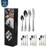 Juego de vajilla de acero inoxidable 1010 de Amazon para regalo transfronterizo, vajilla de regalo, juego de cuchillo, tenedor y cuchara para carne estilo occidental, 24 piezas