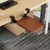 Bandeja para teclado, instalación sin taladro, clip de riel deslizante de cajón, tablero de extensión para escritorio de computadora, soporte de almacenamiento de ratón debajo del escritorio