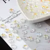 Cristal Aurora Translúcido Estrela de Cinco Pontas Contas de Vidro Brincos de Estrela Contas Soltas Pulseira de Miçangas DIY Acessórios de Joias Pingente